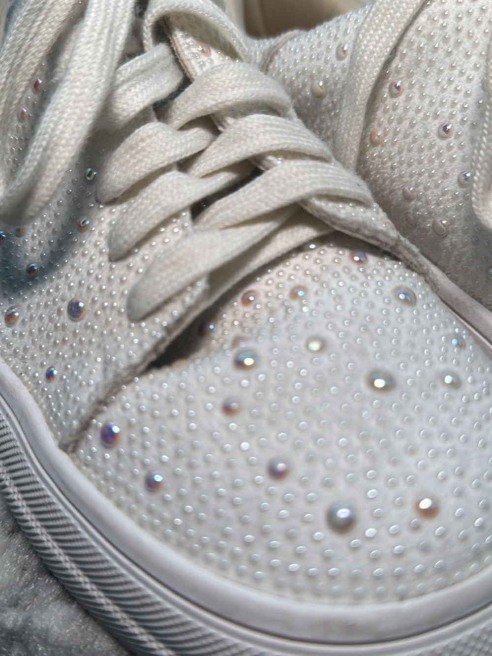 Suokdil Sparkle Rhinestone Sneakers for Women - Picture 5 of 8